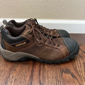 CAT Men Caterpillar Argon Composite Toe Work Shoe Leather Size 11.5 P89957 $150,
